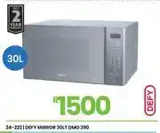 Fair Price Defy 30L Mirror Microwave Oven DMO 390 24-222 offer