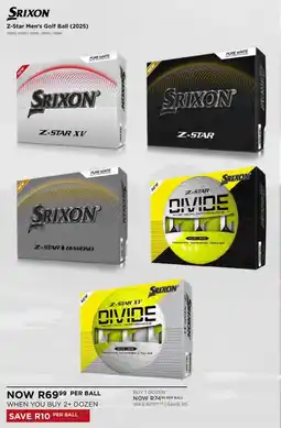 The Pro Shop SRIXON Z-Star Men's Golf Ball 2025 offer