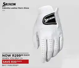 The Pro Shop SRIXON Cabretta Leather Men's Glove offer