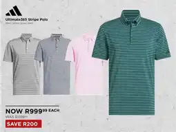The Pro Shop Adidas Ultimate 365 Stripe Polo offer