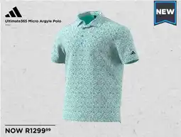The Pro Shop Adidas Ultimate365 Micro Argyle Polo offer