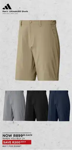 The Pro Shop Adidas Men's Ultimate365 Shorts offer