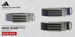 The Pro Shop Adidas 3 Stripe Tour Men's Belt offer