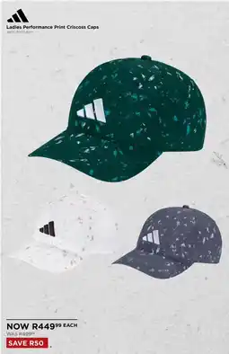 The Pro Shop Adidas Ladies Performance Print Criscoss Caps offer