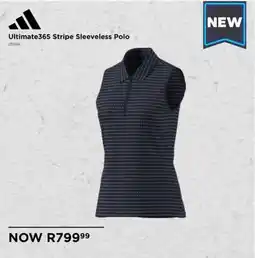 The Pro Shop Adidas Ultimate365 Stripe Sleeveless Polo offer