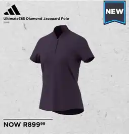 The Pro Shop Adidas Ultimate365 Diamond Jacquard Polo offer