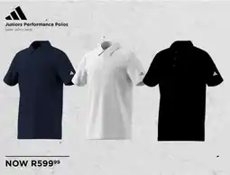 The Pro Shop Adidas Juniors Performance Polos offer