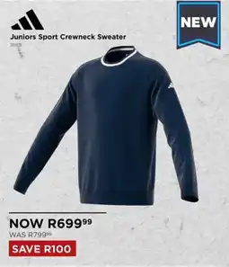 The Pro Shop Adidas Juniors Sport Crewneck Sweater offer