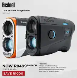 The Pro Shop Bushnell Tour V6 Shift Rangefinder offer