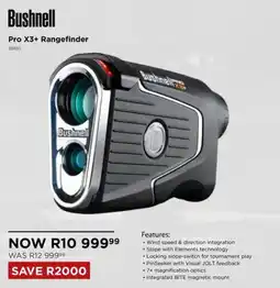 The Pro Shop Bushnell Pro X3+ Rangefinder offer