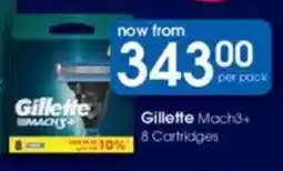 Clicks Gillette Mach3+ 8 Cartridges offer
