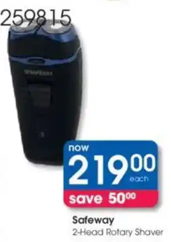 Clicks Safeway 2-Head Rotary Shaver offer