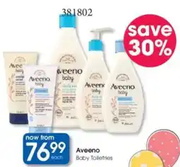 Clicks Aveeno Baby Toiletries offer
