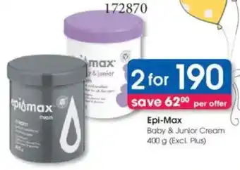 Clicks Epi-Max Baby & Junior Cream offer