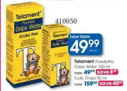 Clicks Telament Paediatric Gripe Water offer