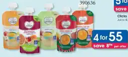 Clicks Clicks Made 4 Baby Puree Pouches with Oats, Rice or Meat offer