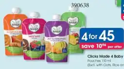 Clicks Clicks Made 4 Baby Pouches offer