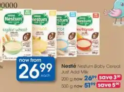 Clicks Nestlé Nesturn Baby Cereal Just Add Milk offer