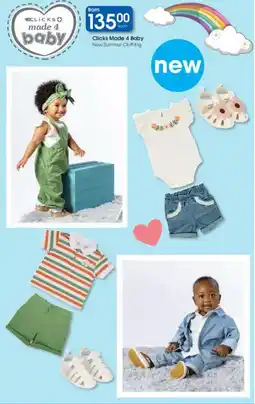 Clicks Clicks Made 4 Baby New Summer Clothing offer