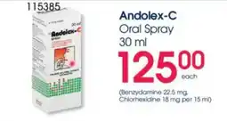 Clicks Andolex-C Oral Spray offer