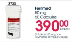 Clicks Ferrimed 50 mg Capsules offer