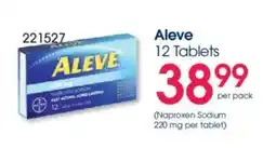 Clicks Aleve Tablets offer