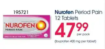 Clicks Nurofen Period Pain Tablets offer