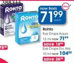 Clicks Rohto Eye Drops Aqua offer