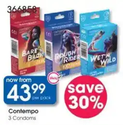 Clicks Contempo 3 Condoms offer