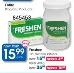 Clicks Freshen 12 Laxative Tablets offer