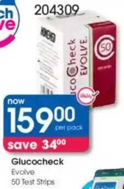 Clicks Glucocheck Evolve 50 Test Strips offer
