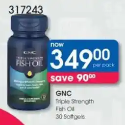 Clicks GNC Triple Strength Fish Oil offer
