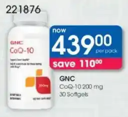 Clicks GNC CoQ-10 200 mg 30 Softgels offer