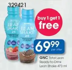 Clicks GNC Total Lean Ready-to-Drink Lean Shake offer
