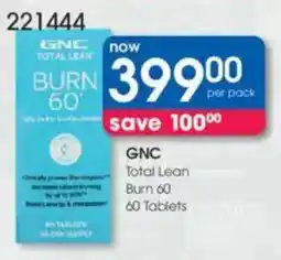 Clicks GNC Total Lean Burn 60 offer
