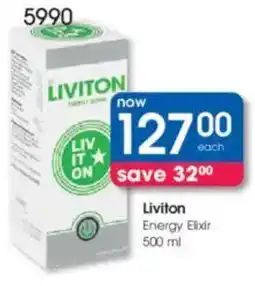 Clicks Liviton Energy Elixir offer