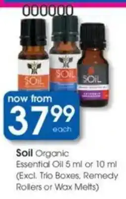Clicks Soil Organic Essential Oil offer