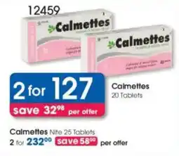 Clicks Calmettes Tablets offer