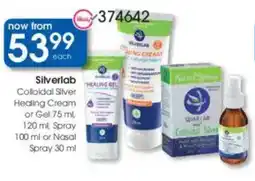 Clicks Silverlab Colloidal Silver Healing Cream or Gel, Spray or Nasal Spray offer