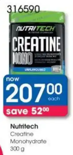 Clicks Nutritech Creatine Monohydrate offer
