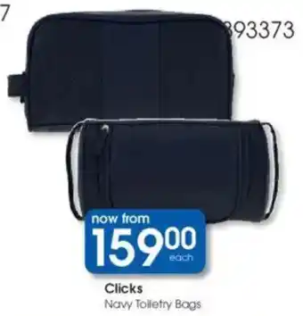 Clicks Clicks Navy Toiletry Bags offer