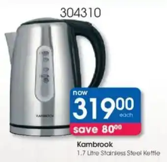 Clicks Kambrook Stainless Steel Kettle offer