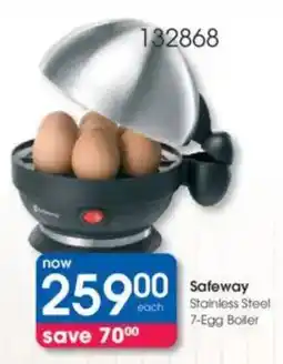 Clicks Safeway Stainless Steel 7-Egg Boiler offer