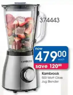 Clicks Kambrook 500 Watt Glass Jug Blender offer