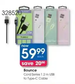 Clicks Bounce Cord Series USB to Type-C Cable offer