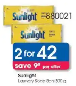 Clicks Sunlight Laundry Soap Bars offer