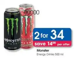 Clicks Monster Energy Drinks offer