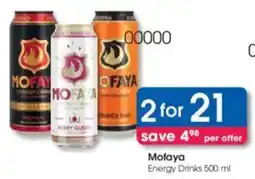 Clicks Mofaya Energy Drinks offer