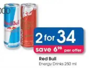 Clicks Red Bull Energy Drinks offer