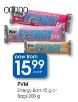 Clicks PVM Energy Bars or Bags offer